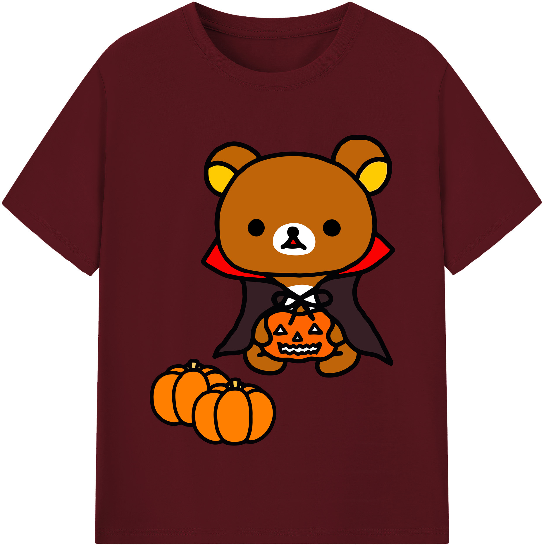 （画像用） リラックマ リラックマ キイロイトリ Rilakkuma Korilakkuma Kiiroitori 綿100％半袖Tシャツ（フロントプリント）